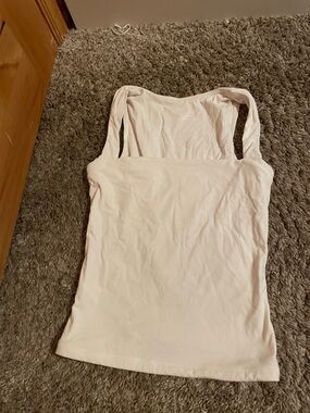 Square Neck Light Pink Women’s Tank Top